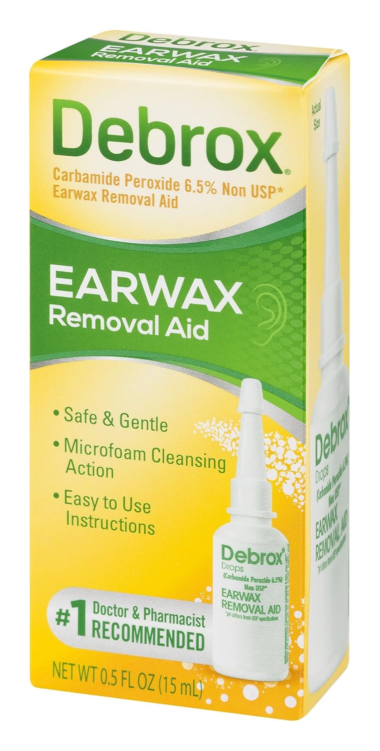 בריאות ומשק הבית Debrox Drops Earwax Removal Aid drops,1/2 FL OZ