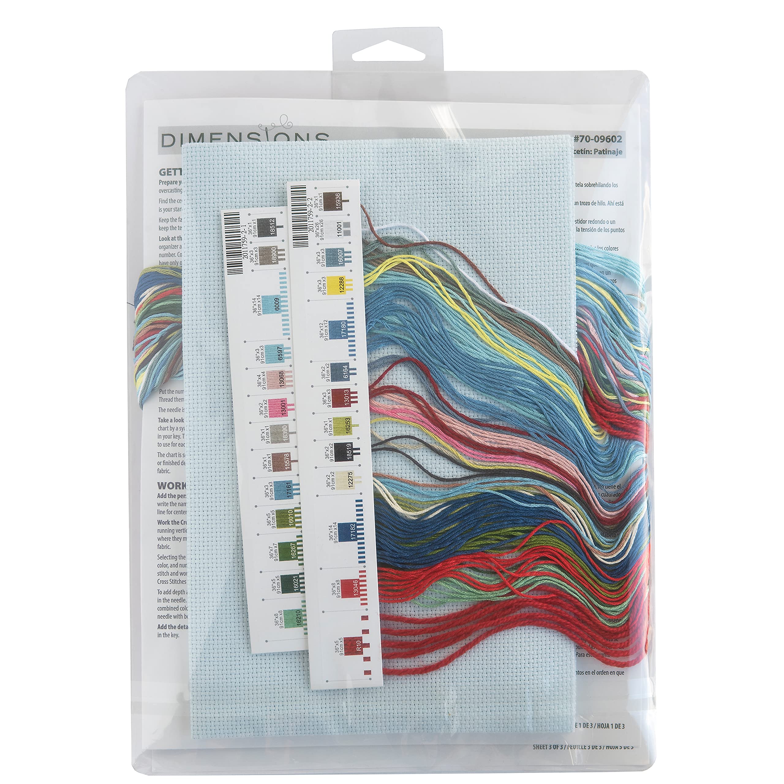 Dimensions Skating Counted Cross Stitch Christmas Stocking Kit, 16
