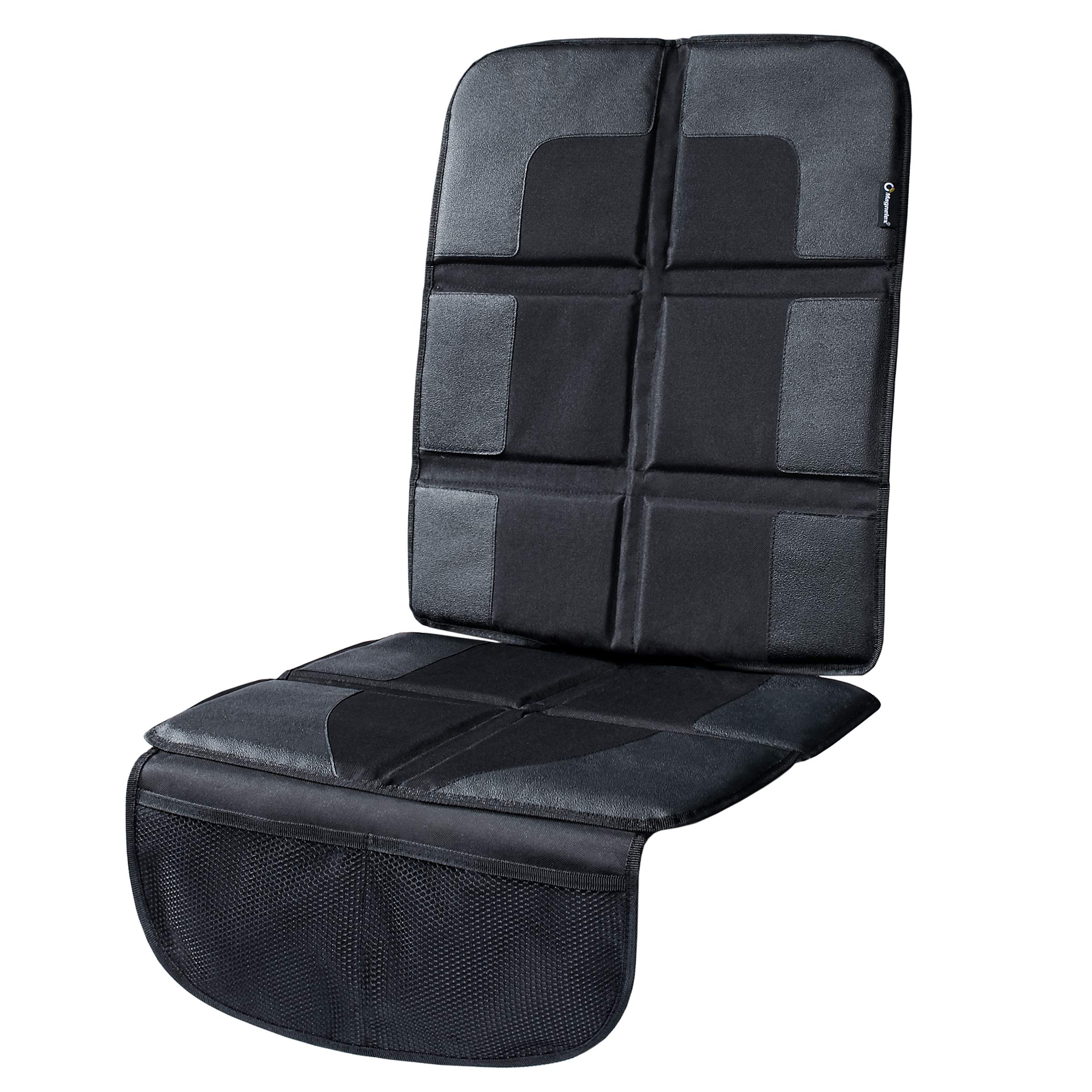 Magnelex Car Seat Protector with Thickest Padding, Durable, Waterproof 600D Fabric, PVC Leather Reinforced Corners & 2 Large Pockets for Handy Storage