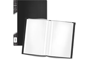 VANTASII Presentation Book 40 Clear Pockets Sleeves Protectors Art Portfolio Clear Book for Artwork, Report Sheet, Letter(Can Accommodate 14 X 11inch)