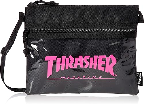 Amazon Co Jp スラッシャー サコッシュショルダー サコッシュ ミニショルダー ショルダーバッグ ブラック ピンク シューズ バッグ