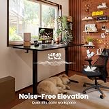 ErGear Electric Standing Desk 140x70cm 4 Memory, 72-118cm, 80kg view 2