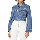Tommy Hilfiger womens Cropped Trucker Jean Jacket