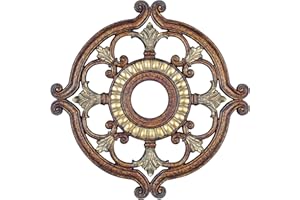 Livex Lighting 8216-64 Ceiling Medallion in Palacial Bronze with Gilded Accents, 0.1 x 0.1 x 1.5