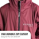 Osprey Changing Robe for Kids and Adults Maroon Waterproof Hooded view 6