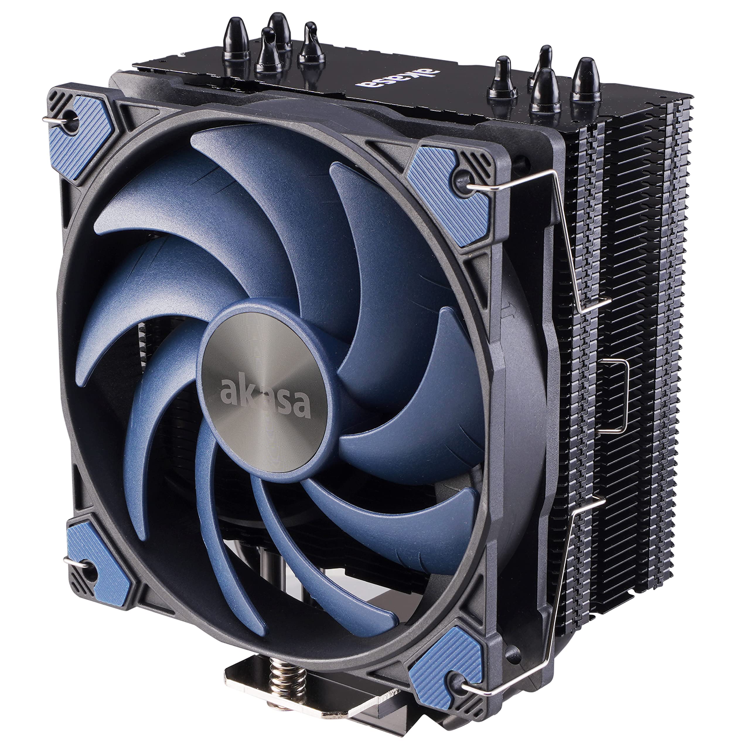 Akasa Alucia H4 | Premium CPU Cooler | TDP 185W | 120mm PWM Fan | 4 Copper Heatpipes | Includes Thermal Paste | For Intel LGA 20xx/1151/1155/1150/1200 and AMD AM4 AM5 | AK-CC4017EP01