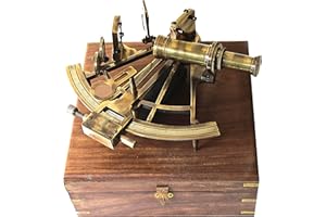 CollectiblesBuy Heavy German Working Model Sextant – Antique Marine Nautical Telescope Collectible for Sea Lovers and Maritim