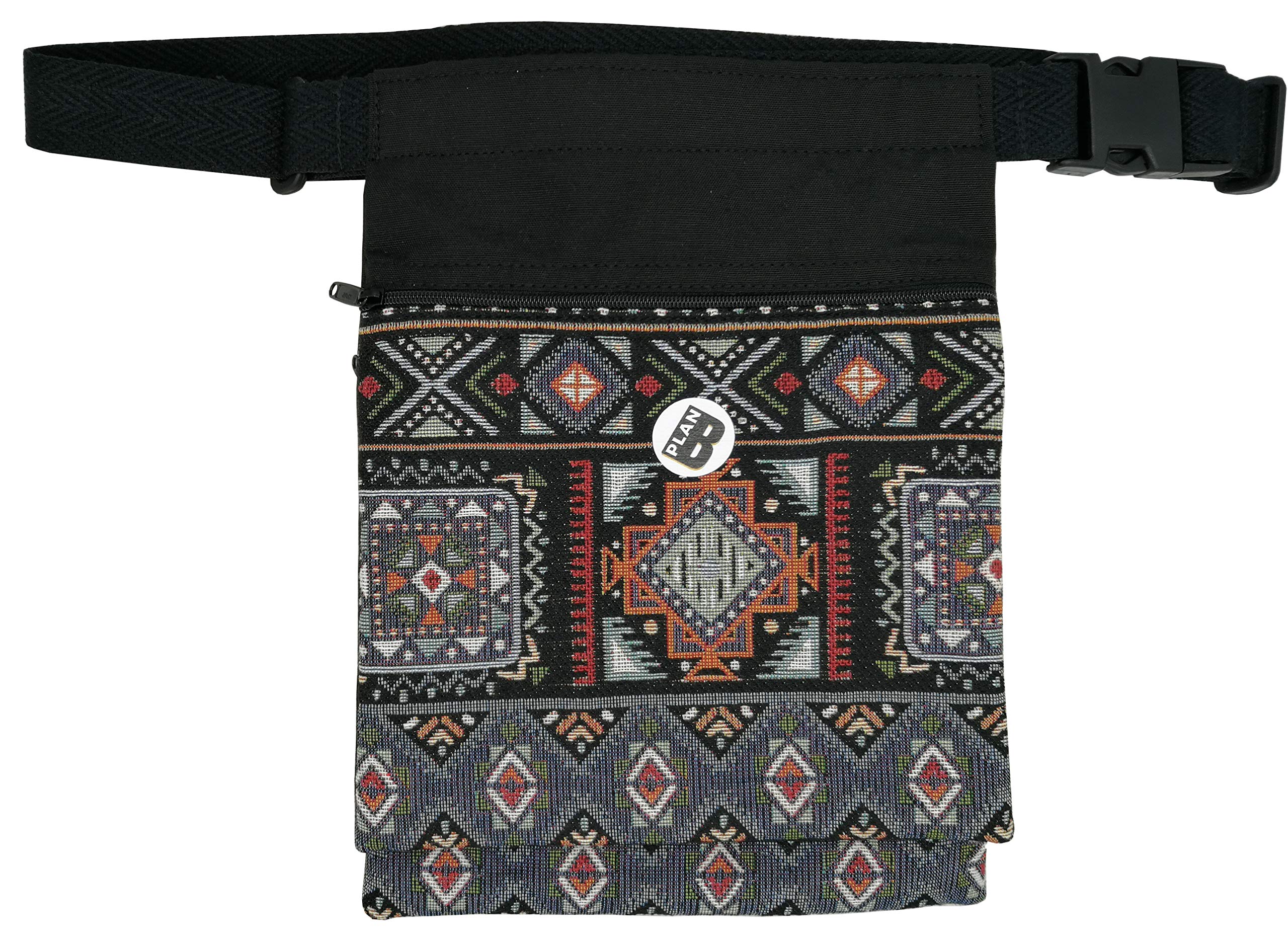 Plan B Earth Side Belt Waist Bag, 27 x 20 cm, Adjustable Belt and 2 Pockets, Multi-Coloured