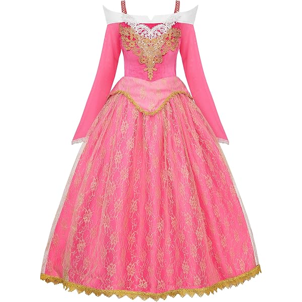open lace back dress Ariel Dress, Pink Ariel Dress, Adult Ariel Dress – TwirlingDresses main image 1