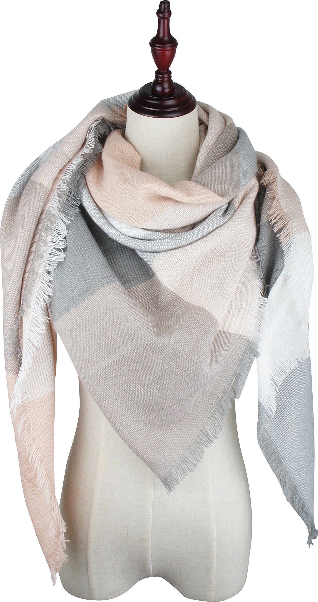 VIVIAN & VINCENT 2 Pack of Soft Classic Luxurious Blanket Tartan Square