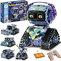 Sillbird Robot Building Kit with Remote Control STEM Gifts for Kids Boys Ages 8-12, Coding Robotic Technic Creative Toys for