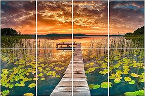 Art Acoustic Panels, 48x32x0.4 Inch, Sound Absorbing, Wall Decoration, Suitable for Artistic Noise Reduction, Bedroom Studios & Home Theaters (Bridge),Woven Sound