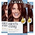 Clairol Nice'n Easy Permanent Hair Dye, 5M Medium Mahogany Brown Hair Color, Pack of 3