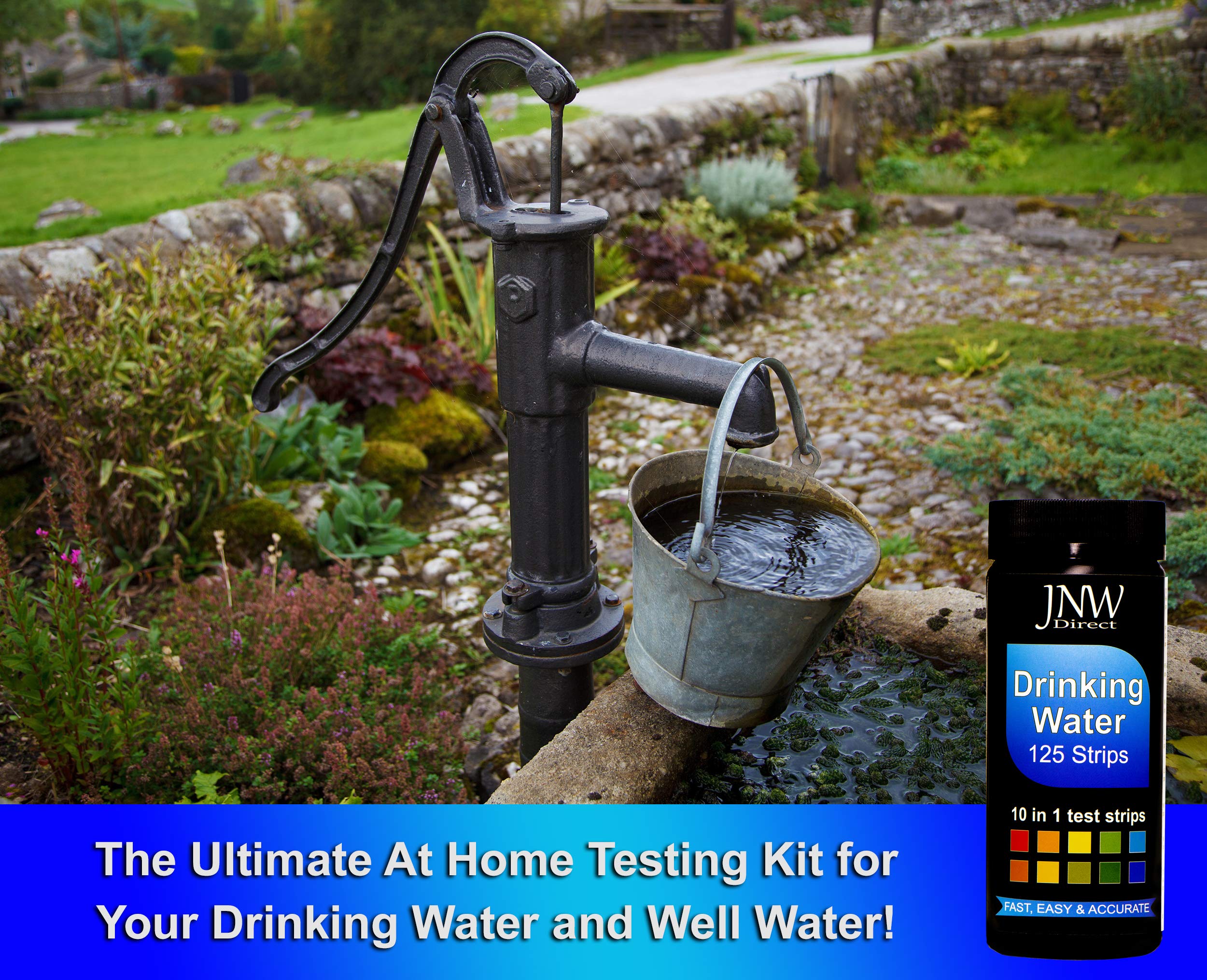 JNW Direct Drinking Water Test Strips 10 in 1, Best Kit for Accurate