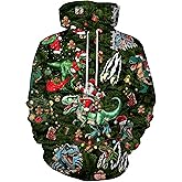 WeWrsyi Unisex Graphic Hoodies for Men Women Funny 3D Novelty Pullover Sweatshirt Teen Boy Girls Hoodie With Pocket