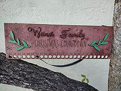 Christmas Advent Calendar - Personalised Candy Cane