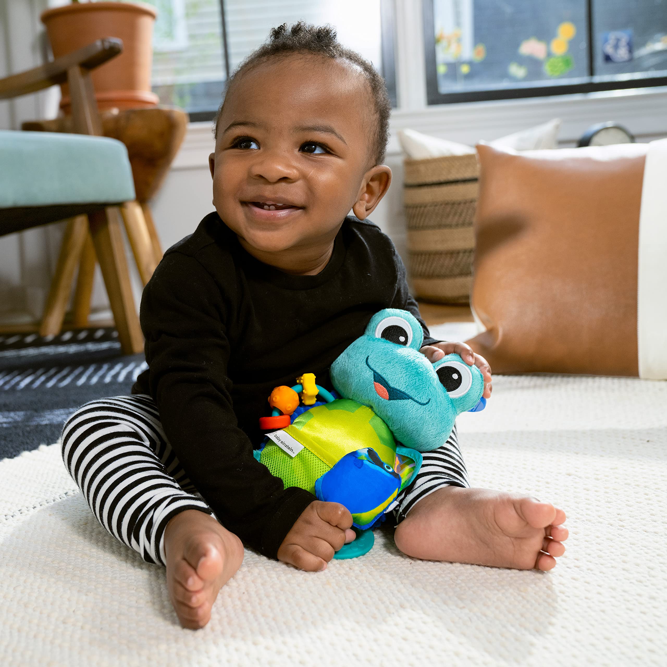 Baby Einstein Ocean Explorers Neptune’s Sensory Sidekick Activity Plush Toy for Ages 0 Months and Up