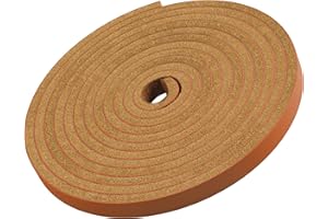 TOFL Leather Straps | 2 Pieces | 72 Inches Long | 1/4 Inch Wide | 1/8 Inch Thick | Baseball and Softball Mitt and Glove Lace, Jewelry, Hanging Pictures, Shelves, Decorating Furniture | Tan