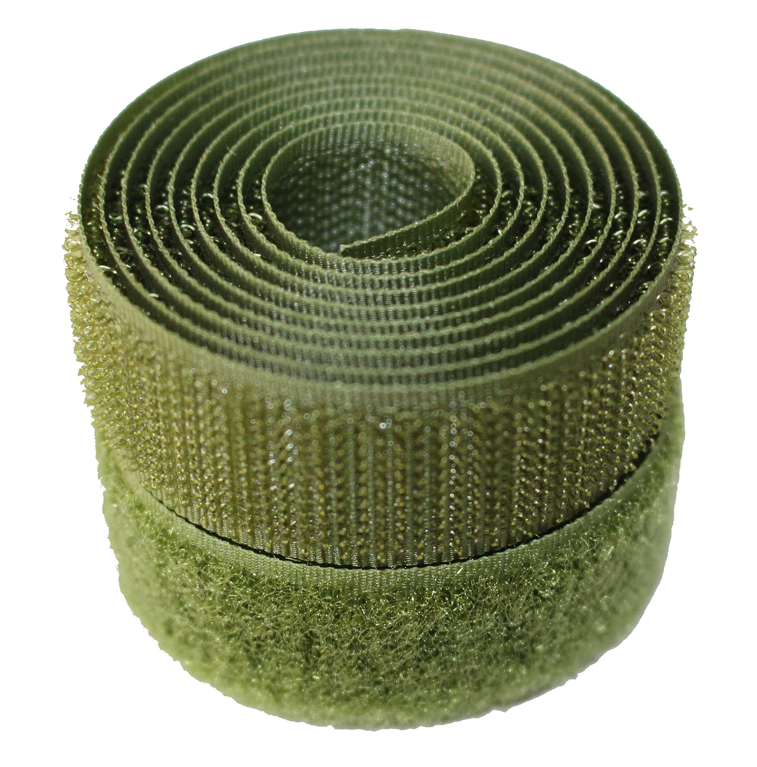 Olive 20mm Sew-on Hook & Loop Tape Alfatex® Brand supplied by the Velcro Companies - Various Lengths (Length: 25m)