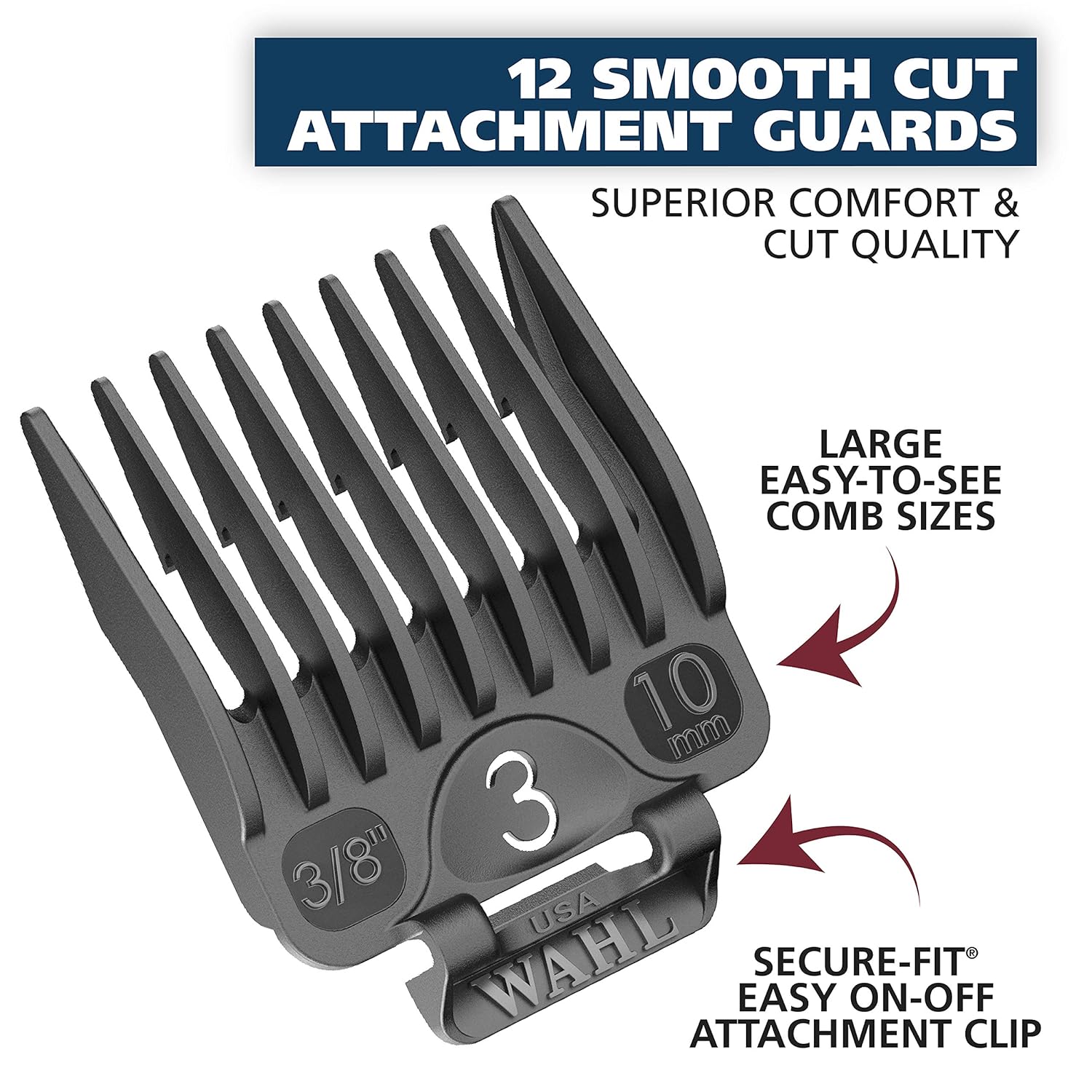 Wahl Clipper Clip 'n Trim 2 In 1 Hair Cutting Clipper/Trimmer Kit with Self Sharpening Blades #79900-1501: Beauty