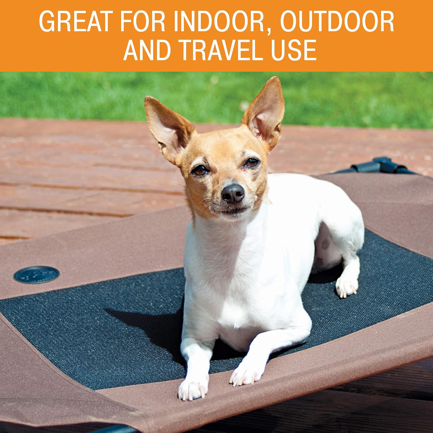 K&H Pet Products Original Pet Cot Replacement Cover (Cot Sold Separately) - Chocolate/Black Mesh, Large 30 X 42 Inches : Pet Supplies