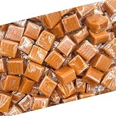 Caramel Candy Individually Wrapped, Caramel Cubes, 2 Lb Bag | Vanilla Flavor, Chewy Candy for Snacking and Baking