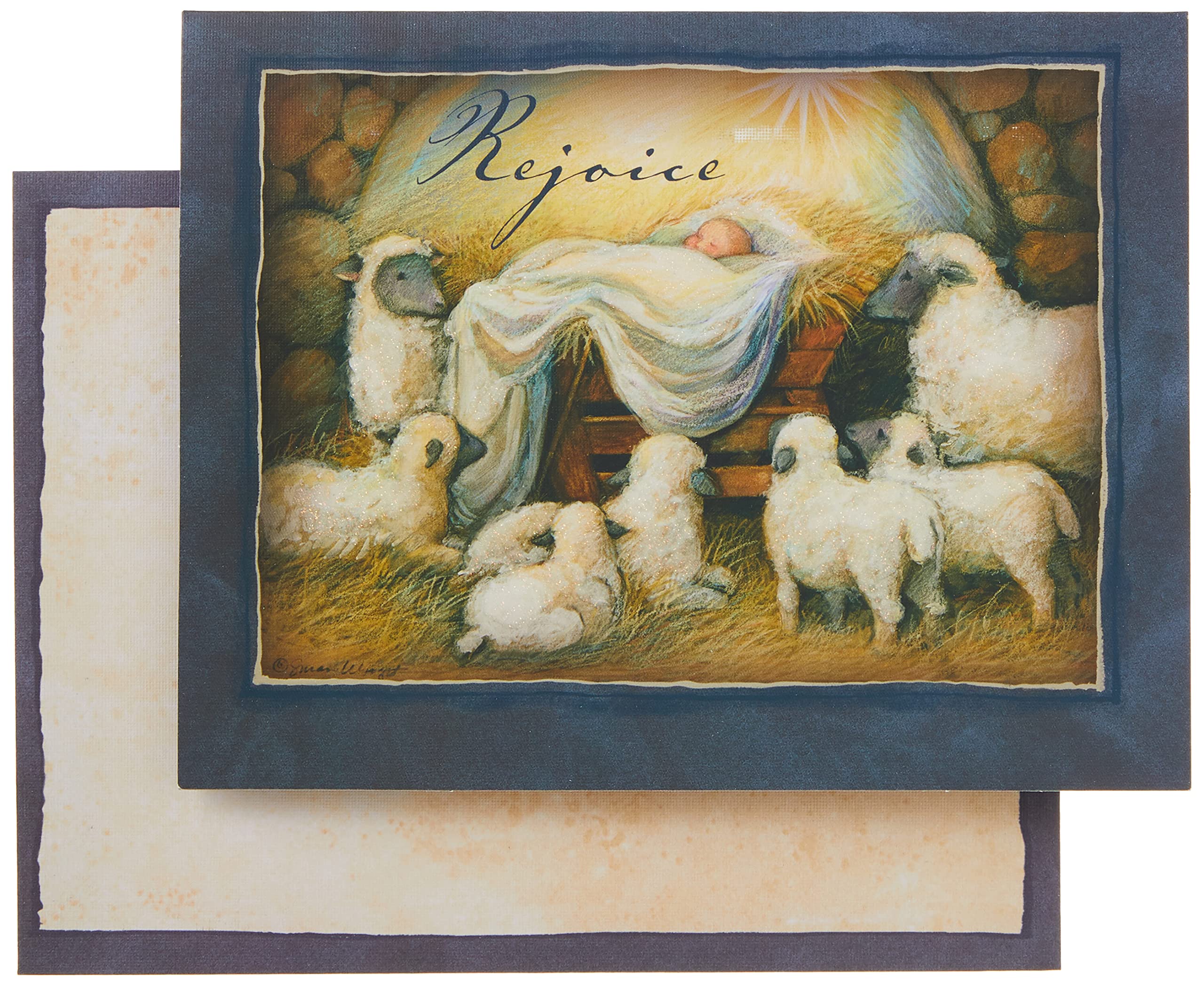 Lang - Rejoice Christmas Cards Artwork by Susan Winget, 18 Cards with 19 Envelopes, 13 x 17 cm