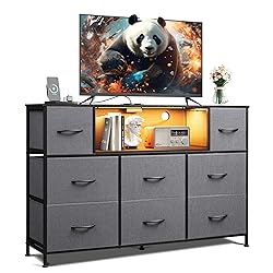 WLIVE Grey TV Stand for 45, 50, 55 inch