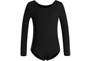 DANSHOW Girls' Team Basic Long Sleeve Leotard for Toddler Gymnastics Dance Ballet