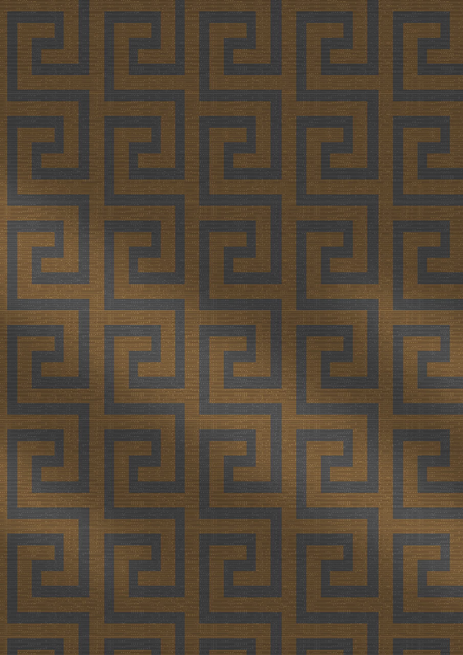 Exclusive Athens Greek Key Wallpaper Giorgio Greek Key Soft Copper GL0027 Full Roll