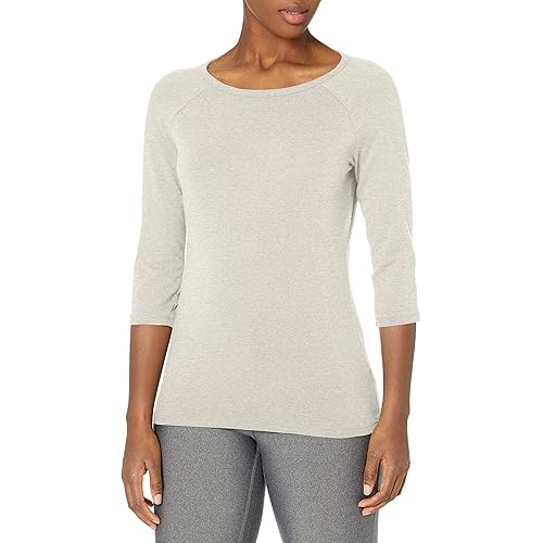 Hanes Women's Stretch Cotton Raglan Sleeve Tee