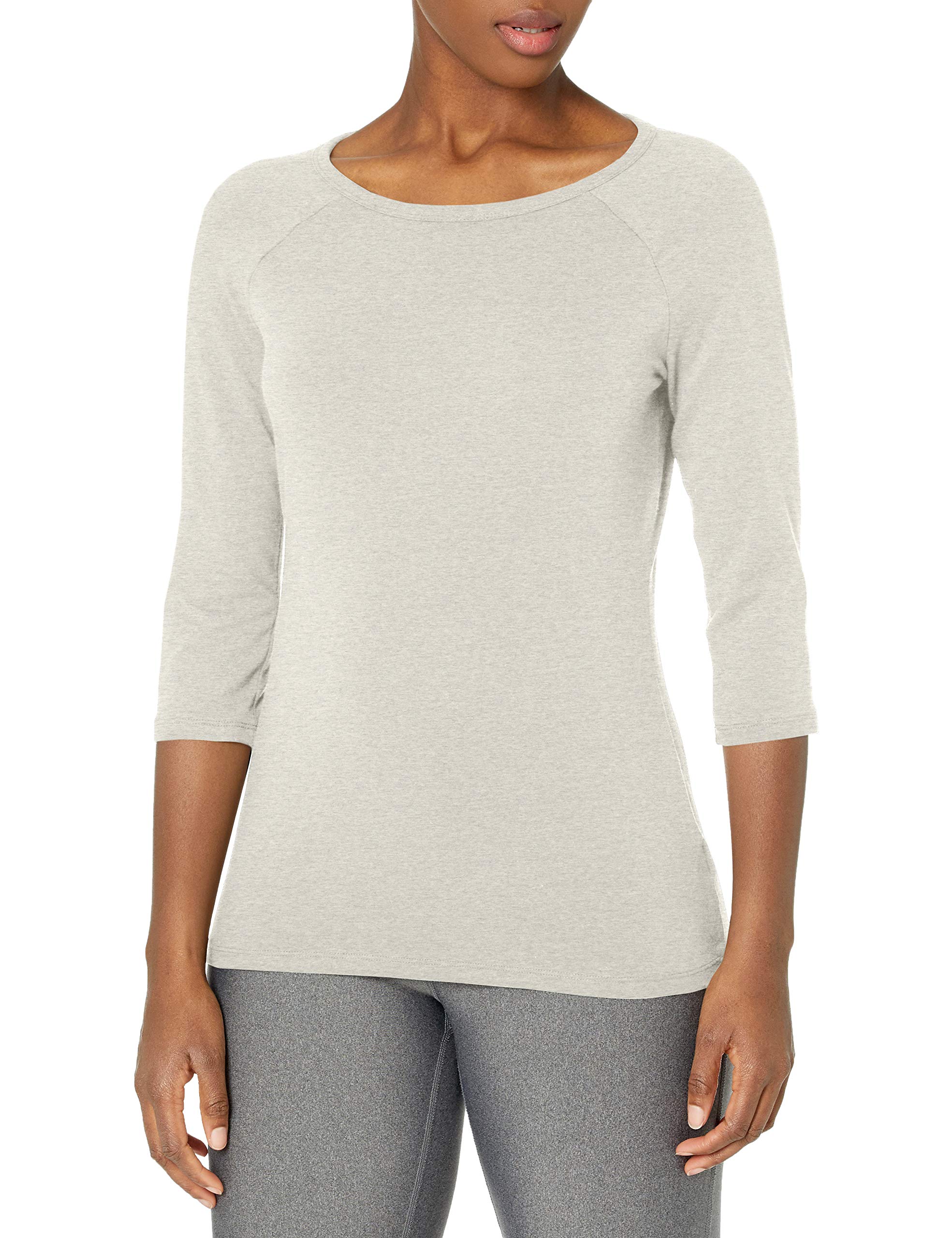 Hanes Women's Stretch Cotton Raglan Sleeve Tee