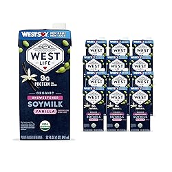 West Life Organic Soy Milk, Unsweetened Vanilla, 8g