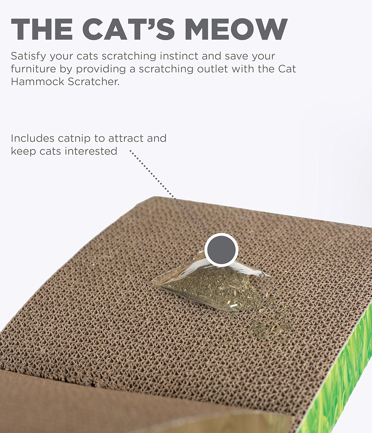 Petstages Easy Life Hammock Cat Scratcher, Tan : Pet Supplies