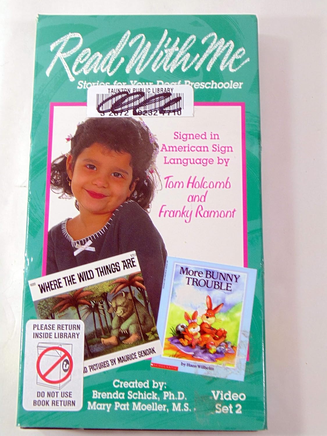 Amazon Com Read With Me Volume 2 Asl Stories For Your Deaf Preschooler Signed In American Sign Language By Tom Holcomb And Frank Ramont Where The Wild Things Are More Bunny Trouble