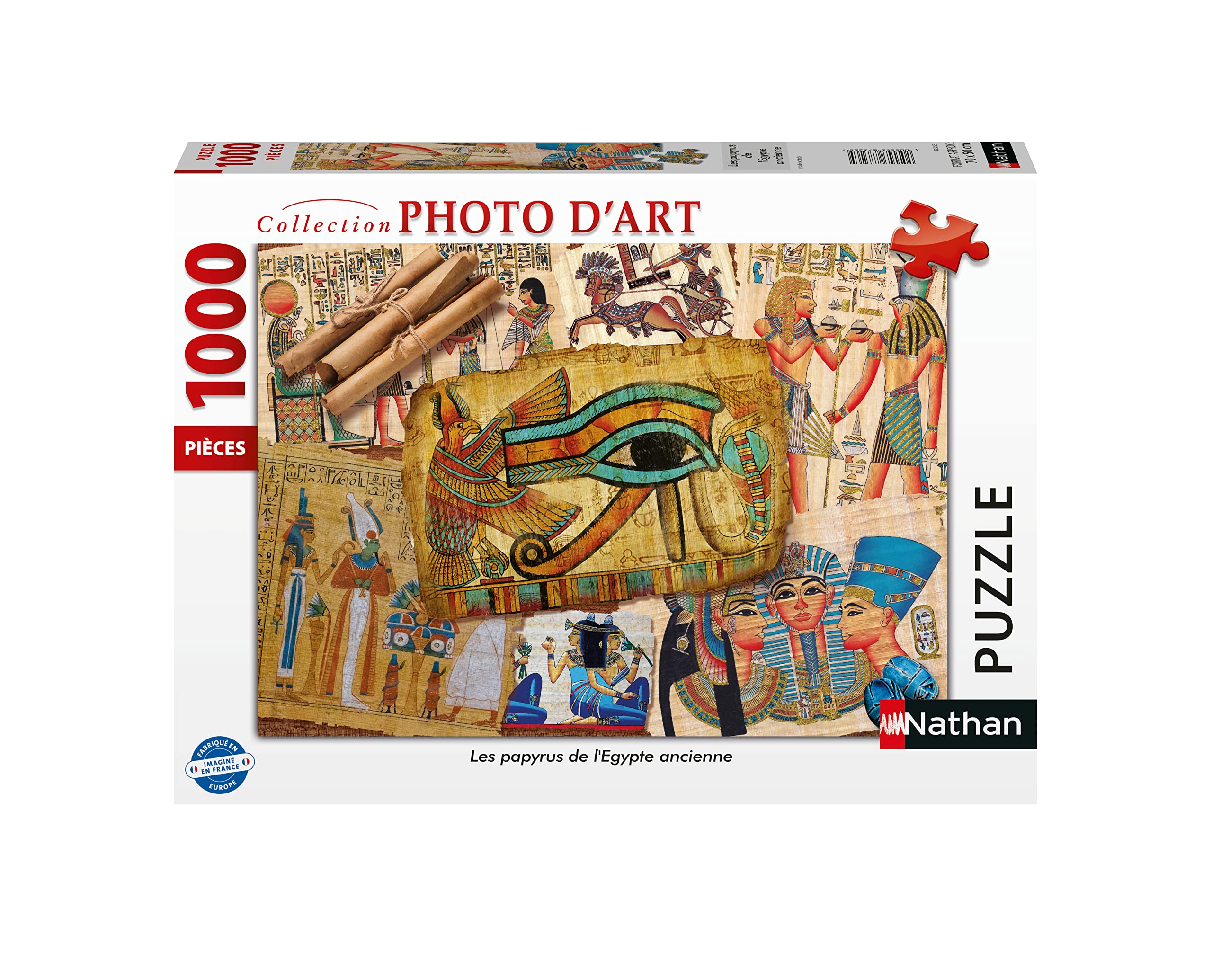 Nathan - 1000 piece jigsaw puzzle - The Papyrus of Ancient Egyptian - Adults and children aged 14 years and above jigsaw puzzle - Photo d'Art Collection - 87326