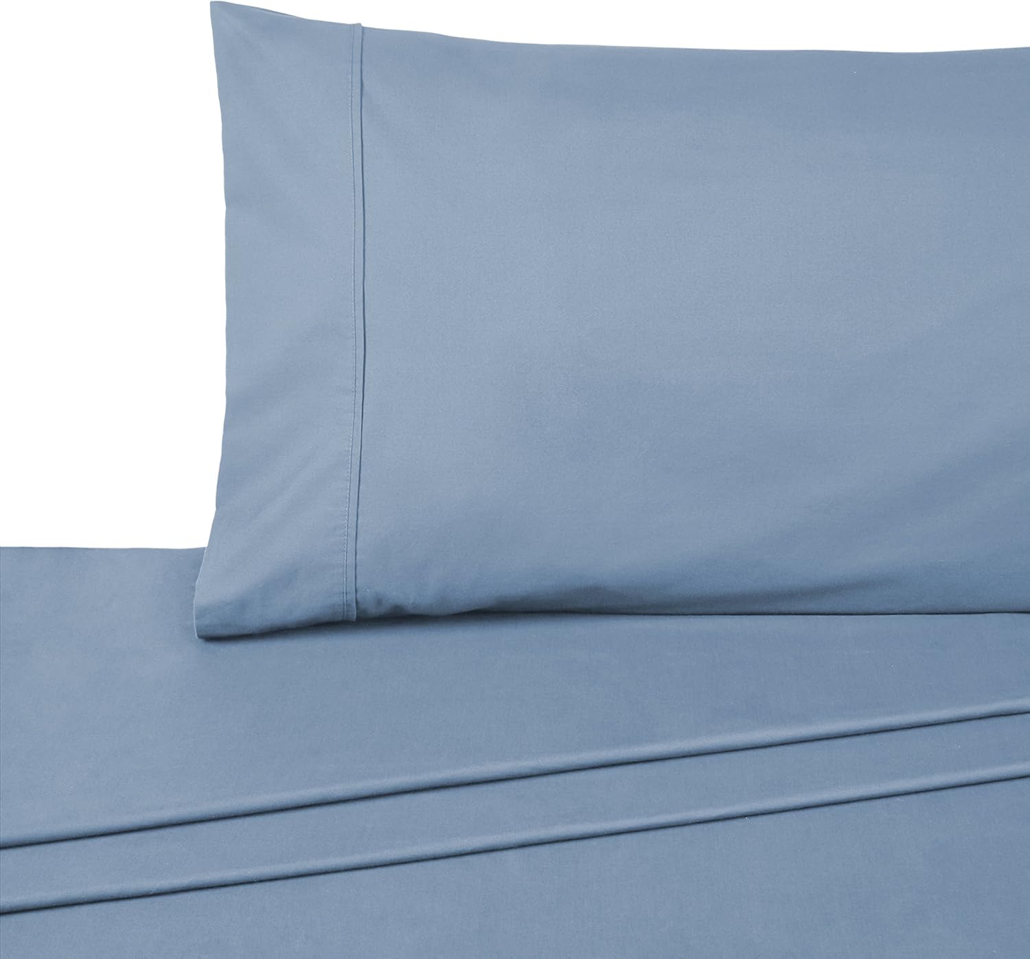 Pinzon 300 Thread Count Organic Cotton Bed Sheet Set - Queen, Dove Grey: Home & Kitchen
