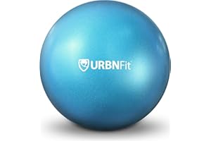 URBNFit Mini Pilates Ball - Small Exercise Ball for Yoga, Pilates, Barre, Physical Therapy, Stretching and Core Fitness - Ben