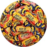 Honey Candy, 1 Pound Bag, Individually Wrapped Candy, Honey Taffy