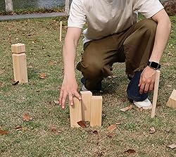 Kubb Game Set Kubbs Lawn Toss Games Includes Carry