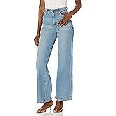 [BLANKNYC] Womens Luxury Clothing High Rise Sustainable Denim Mini Boot Cut Jean, Comfortable & Stylish Pant