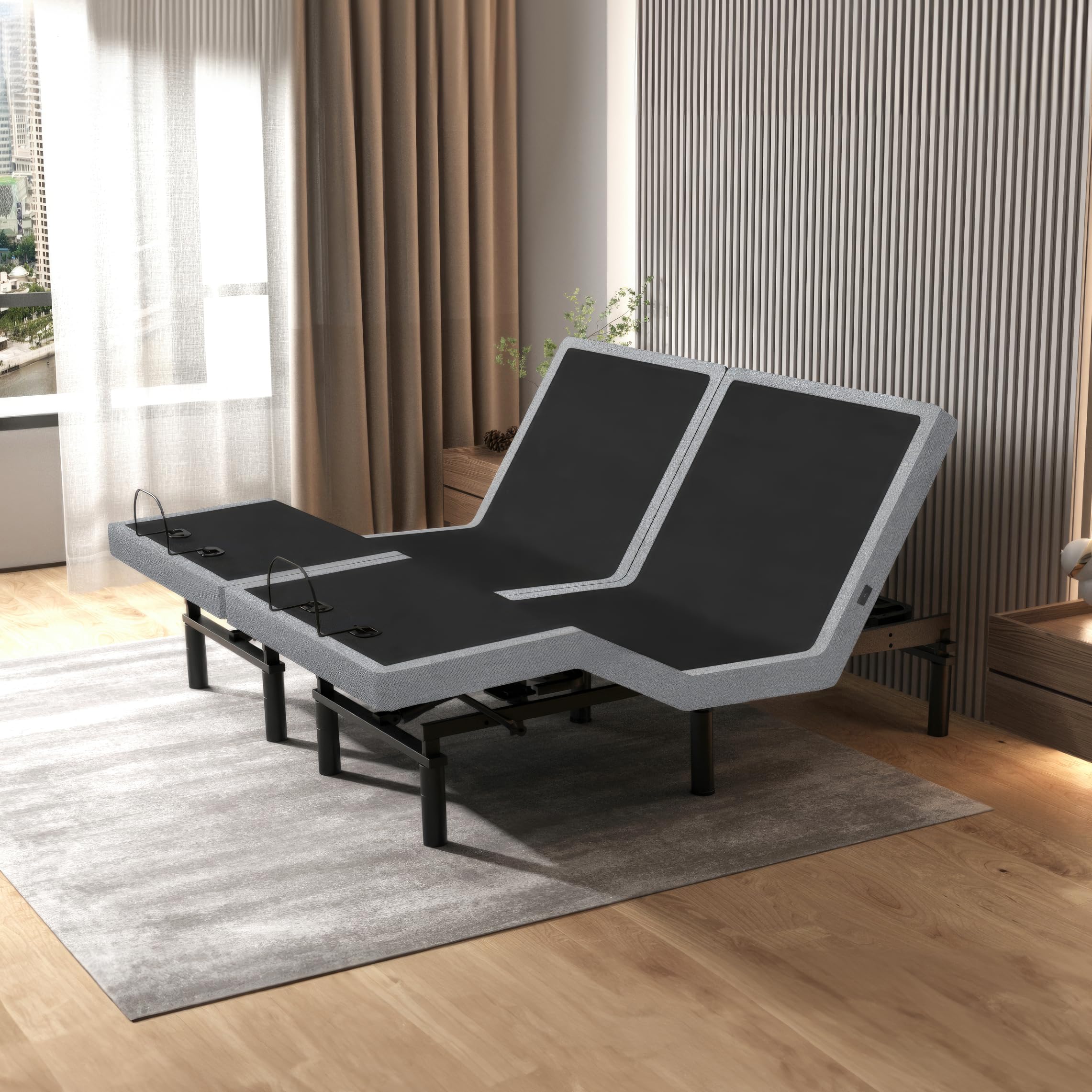 Photo 1 of *See Clerk Notes*
Irvine Home Collection Split King Adjustable Bed Base | Full Body Massage | USB Ports | Zero Gravity | Anti-Snore | Memory Positions | Under Bed Lighting | Wireless Remote | Syncable