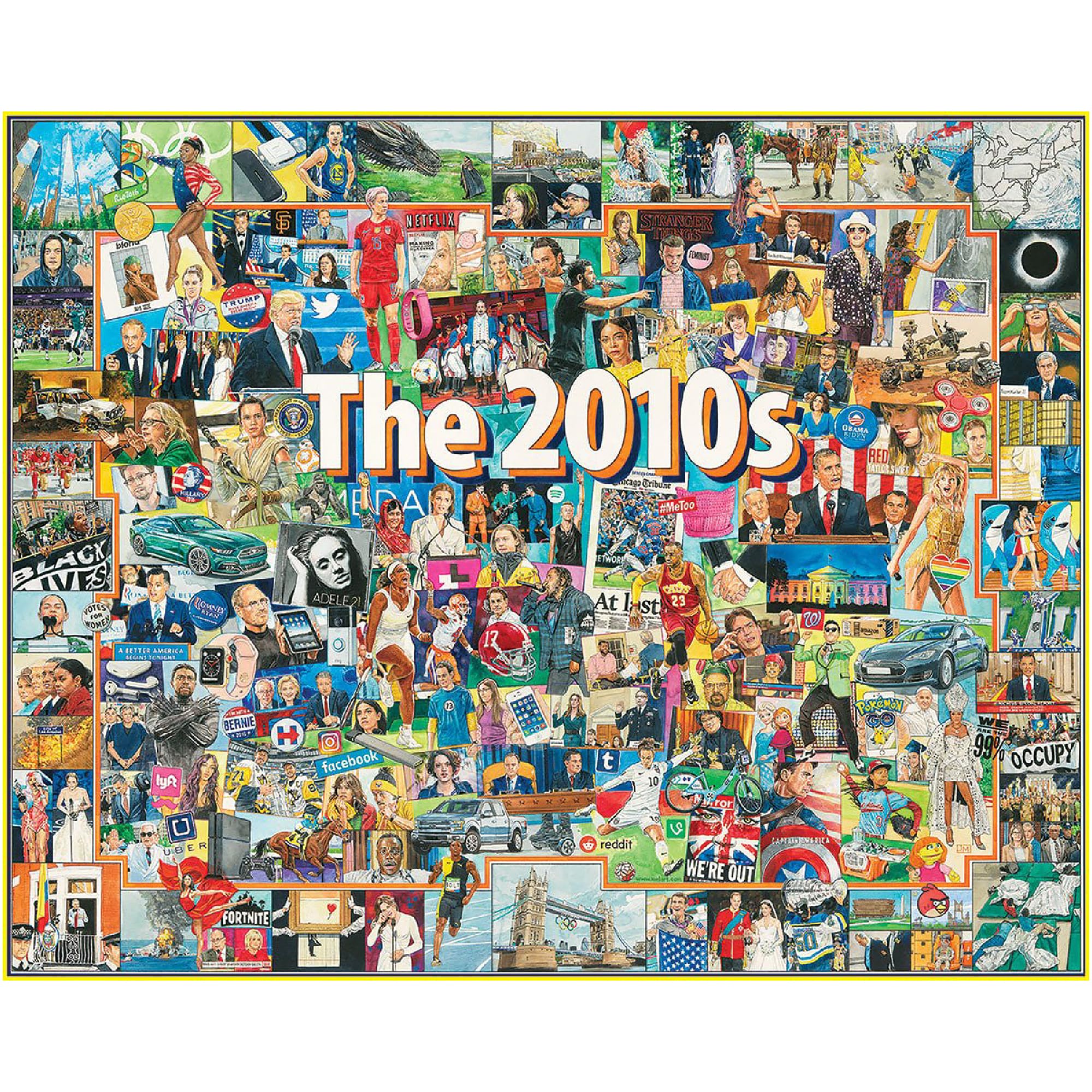 White Mountain Puzzles The 2010s, 1000 Pieces Jigsaw Puzzle
