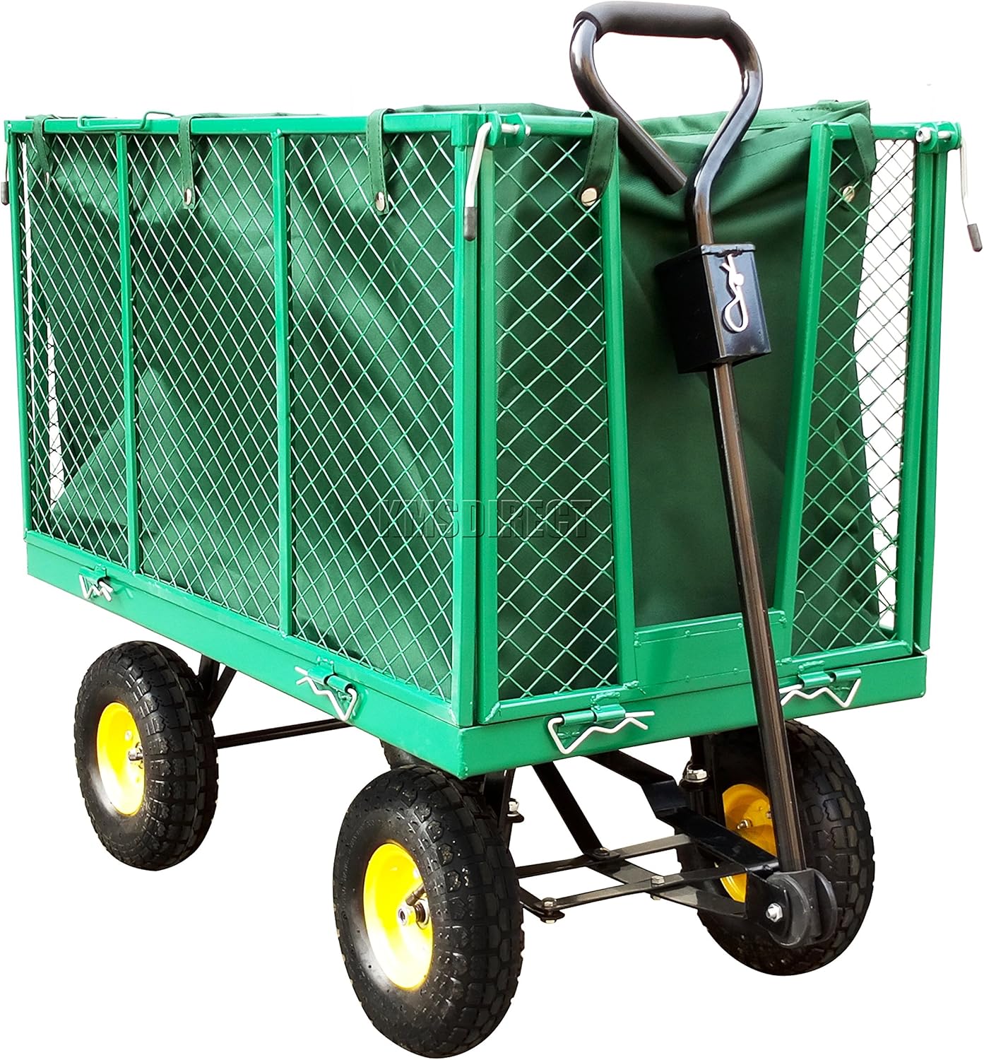 Super Saturday FoxHunter Heavy Duty Extra Large Garden Trolley Cart Wheelbarrow 500kg Max Load