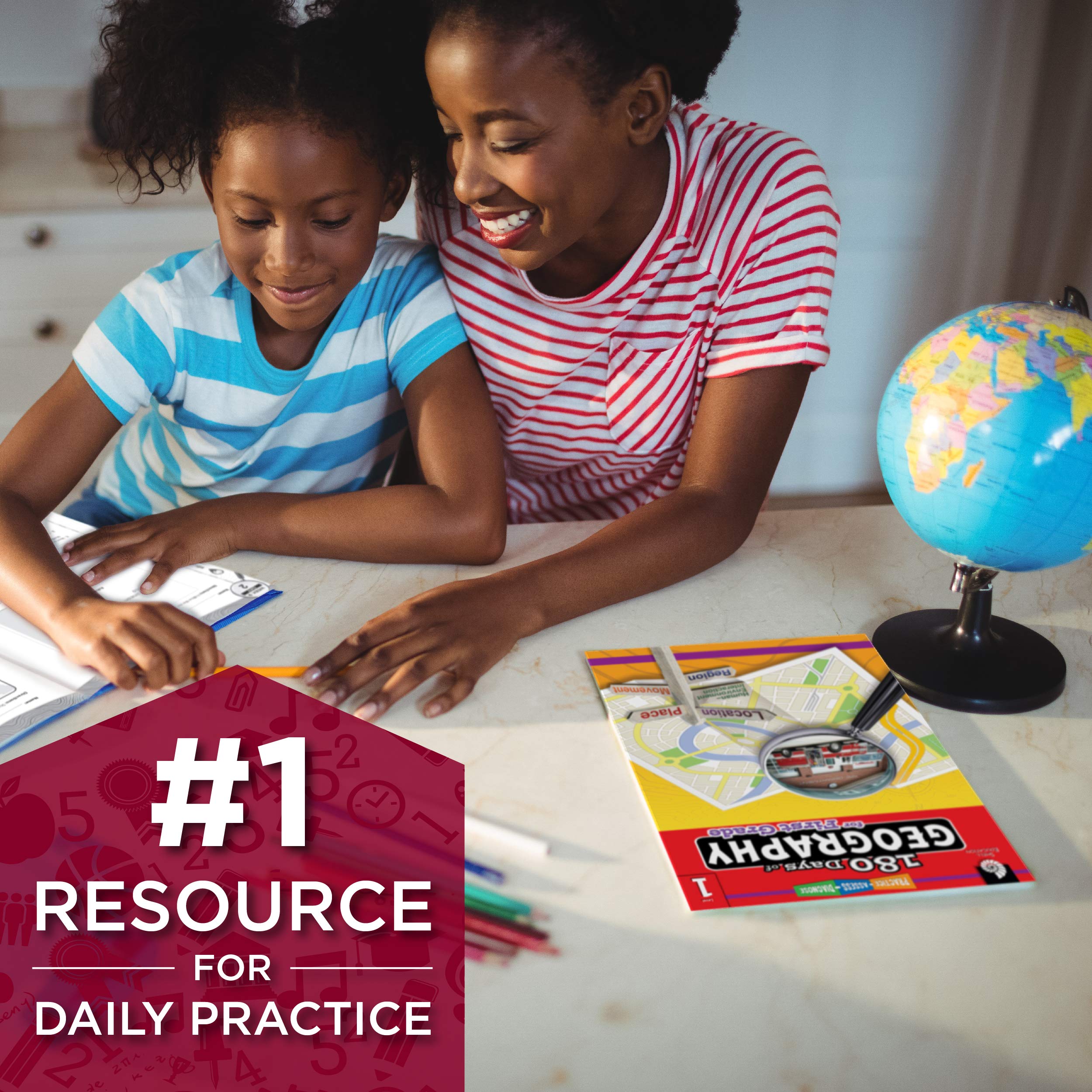 180 Days™: Social Studies, Geography for Kindergarten Practice Workbook for Classroom and Home, Cool and Fun Practice Created by Teachers (180 Days of Practice) Feb 27, 2018
