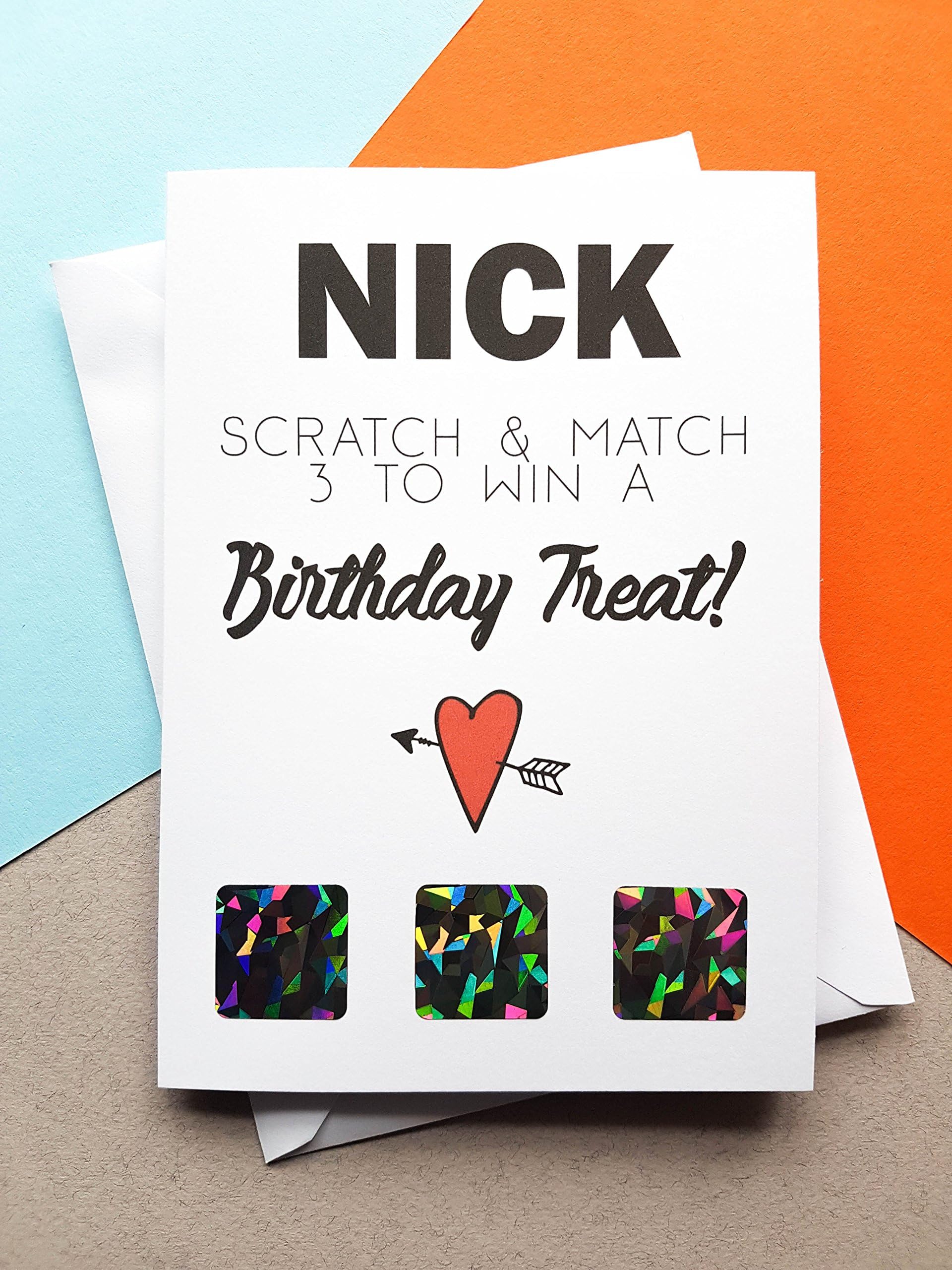 Personalised Funny Rude Boyfriend Scratch Off Birthday Card