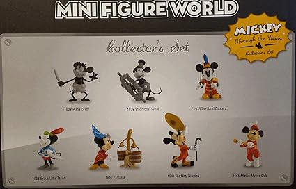 Amazon Com Disney Mickey Through The Years Collector S Set Mini Figure World Toys Games