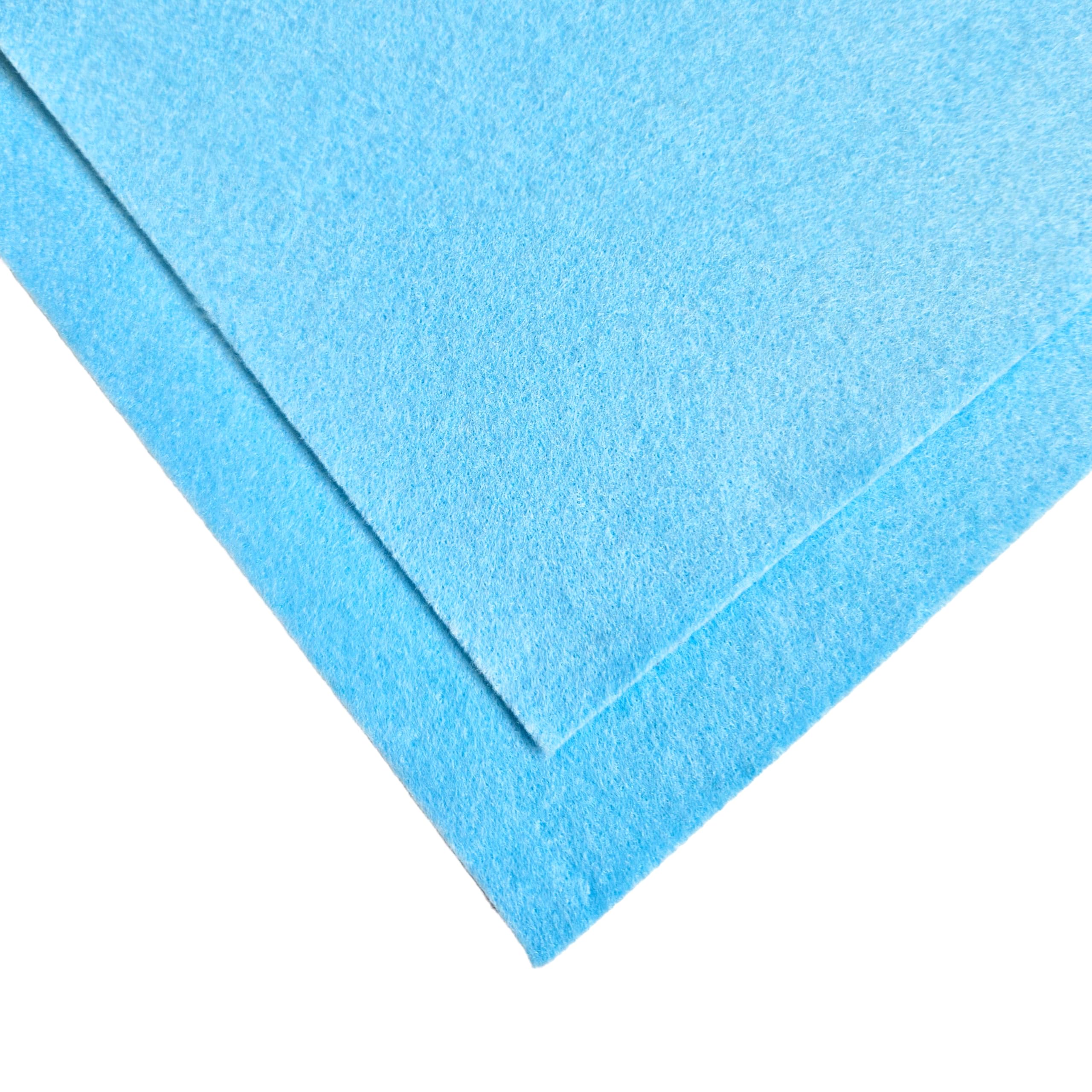 Trucraft - Premium Craft Felt - A4 Sheets - Baby Blue - Pack of 4 - Easy Cut, Vegan Friendly, 100% Polyester