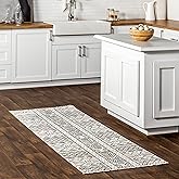 nuLOOM Fringed Performance Indoor Area Rug, Power Loomed, Easy Clean, Durable, Non-Shed, 2'8" x 8', Kendra Beige