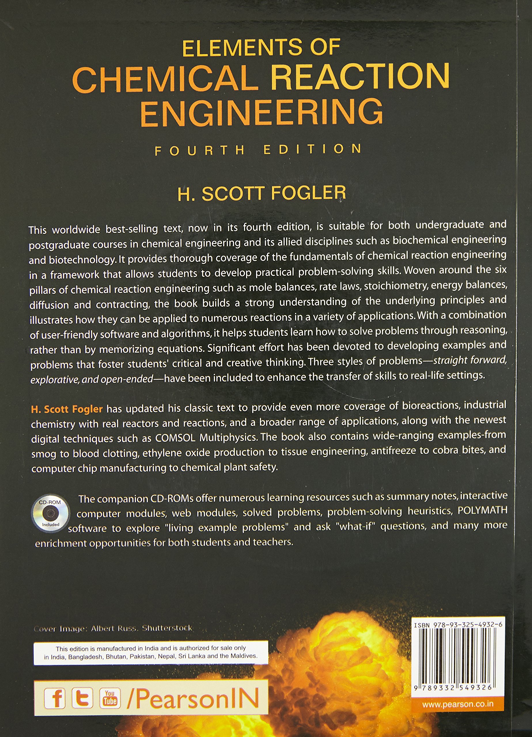 Elements of Chemical Reaction Engineerin: H. Scott Fogler: 9789332549326:  Amazon.com: Books